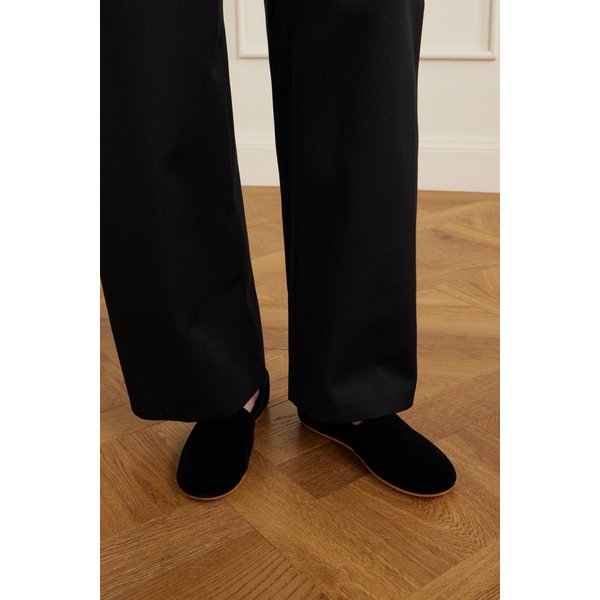 폰티 벨벳 플랫 슈즈 46376663163001921