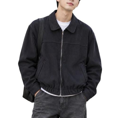 제니유 여성 스웨이드 카라 캐주얼 블루종 점퍼(2)