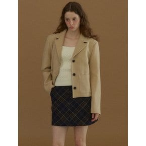 PREMIUM WOOL JACKET [BUTTER BEIGE]