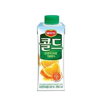  롯데칠성음료 콜드 오렌지 250ml 24개