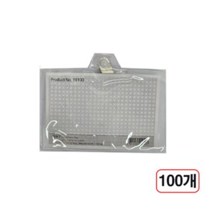 비닐집게명찰 세로 75X103mm 100개