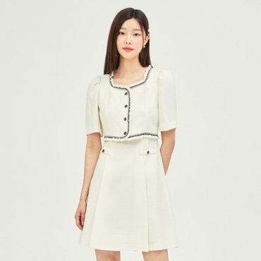 JJ지고트 니팅 프릴 A라인 미니 원피스 GP5A0OP541