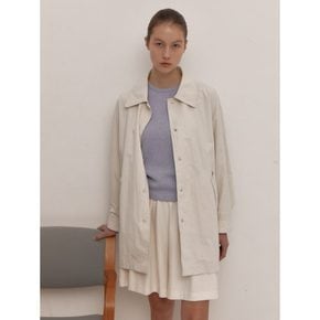 Midi Trench Coat Ivory (WE413TT160)