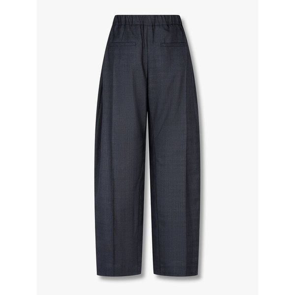 웨이스트 밴딩 체크 팬츠_네이비 7116230404