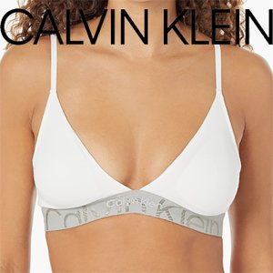 Calvin Klein Underwear 캘빈클라인 EMBOSSED COTTON 트라이앵글 브라 QF6990 화이트