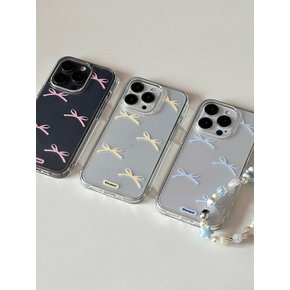 Cotton candy ribbon case  (Jelly/Jell-hard case)