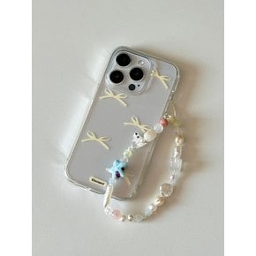 Cotton candy ribbon case  (Jelly/Jell-hard case)