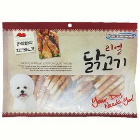 강아지 사사미 간식 리얼 닭고기 치킨 비스켓 300g