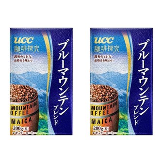  UCC 우에시마커피 커피탐구 블루마운틴 블렌드 진공팩 200g 2개