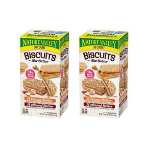 [해외직구] 네이처밸리 비스킷 샌드위치 버라이어티팩 30입 2팩 Nature Valley Biscuit Sandwich, Variety Pack (30 ct.)