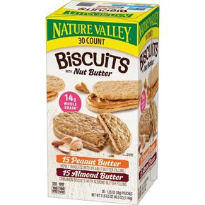 [해외직구] 네이처밸리 비스킷 샌드위치 버라이어티팩 30입 2팩 Nature Valley Biscuit Sandwich, Variety Pack (30 ct.)