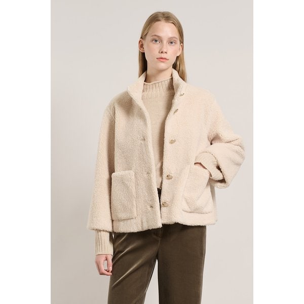 [여주점] 올앤선드리 밴드넥 FAKE 무스탕 A5WAF815