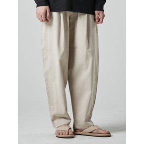 LINEN BANDING PANTS [OVERSIZE FIT]_4COLOR