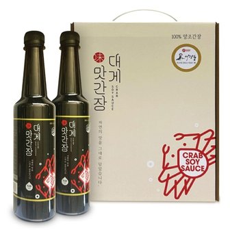  대게맛간장 500ml X 2개 간장명인 저염 만능간장 세트