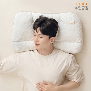 수면공감 [방수베개커버증정]라운드형 우유베개 라텍스 기능성 경추 베개