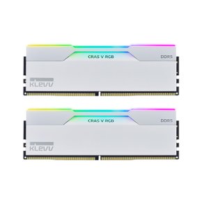 ESSENCORE KLEVV DDR5-6400 64GB CL32 CRAS V RGB WHITE 패키지 (32Gx2) 서린