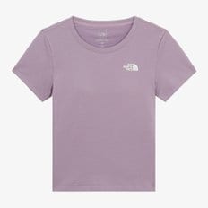 [노스페이스 공식] NT7UR33C 여성 애니브라 반팔 티셔츠_GRAYISH LILAC