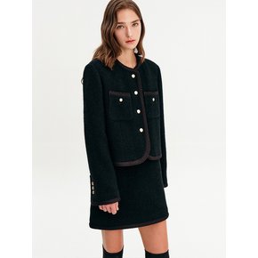 로지 트리밍 울 트위드 자켓_블랙 / ROSIE TRIMMING WOOL TWEED JACKET_BLACK