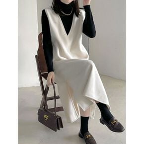 센느 브이넥 베스트 원피스 F5ZWOB002Z_P413422022