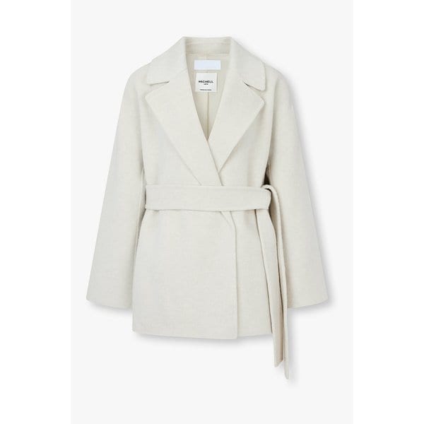 울 블렌드 벨티드 피코트 7115416X05206