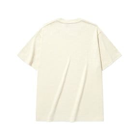 슬럽 크랙 C 로고 슬럽 티셔츠 아이보리 CO2502ST32IV