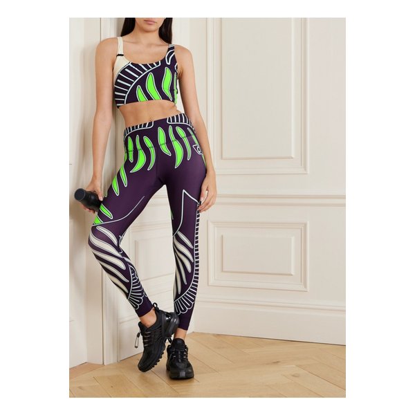 웨이트리스 7/8 프린트 택텔 라이크라 블렌드 레깅스 1647597332619506