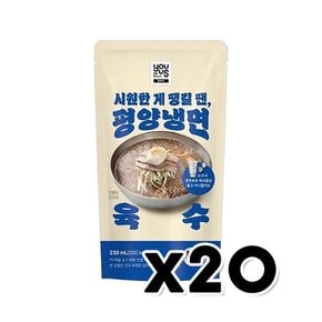 유어스 평양냉면육수 M 아이스파우치음료 230ml x 20개