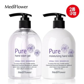 퓨어 핸드워시 젤 400ml+핸드로션 400ml