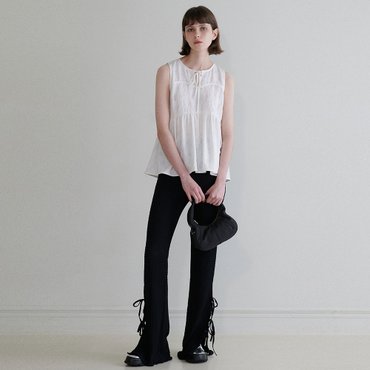 레이브 Ribbon Slit Pleats Pants VW4ML176_3color