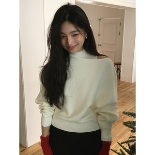 르와 [세트] 보트넥 레이어드 폴라 니트 아이 L325