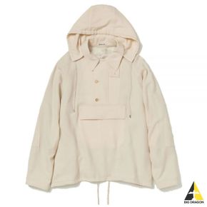 오라리 AIRY WOOL VIYELLA PO ANORAK IVORYwhite (A23AP01VT) (에어리 울 비옐라 아노락