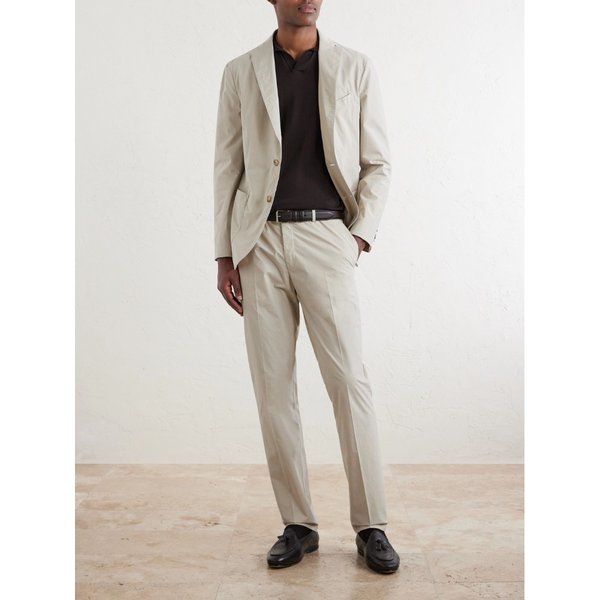 스트레이트 코튼 블렌드 수트 팬츠 46376663163084333