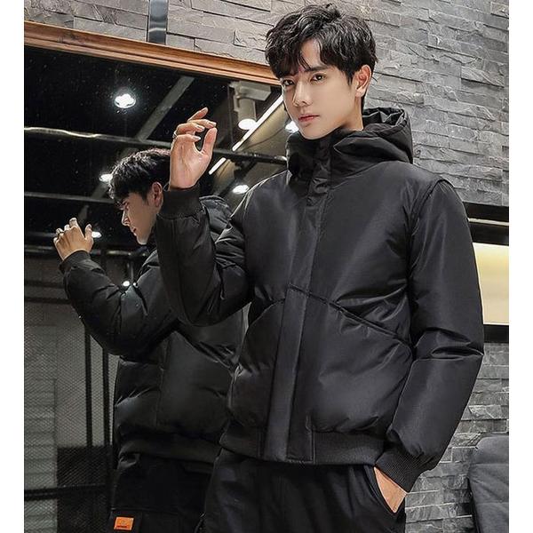 확대된 대표 [깨비몰 남성 겨울 덕다운 숏패딩 자켓 후드 점퍼(1)