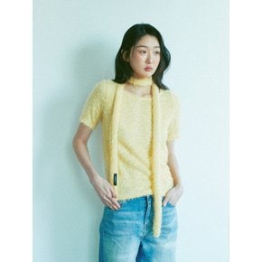 Hairly Knit Top(Yellow)