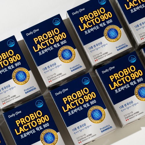 데일리원 프로바이오락토 900 유산균 550mg X 60캡슐 2통 6