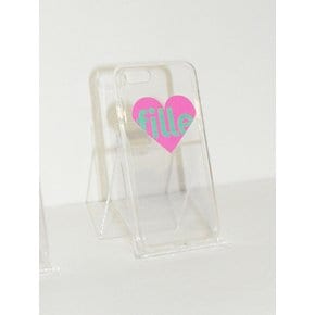 Heart iPhone Case_Pink & Mint_투명 젤하드케이스