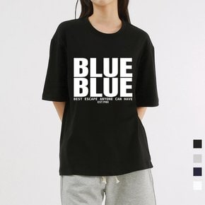 블루블루 릴렉스핏 남여공용 반팔 20수 4컬러