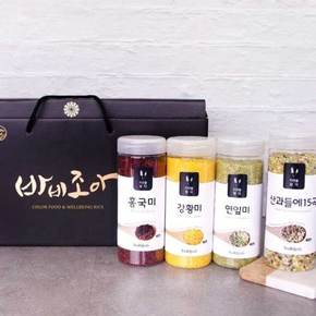 백미에 섞어먹는 프리미엄쌀 4종 선물세트 바비조아(450g 4개)