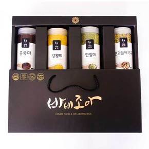 백미에 섞어먹는 프리미엄쌀 4종 선물세트 바비조아(450g 4개)