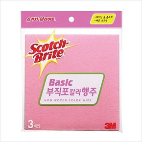 3M 부직포 칼라행주 3매