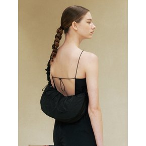 two-way shirring bag (black)