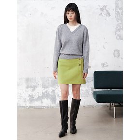 Button Point Mini Skirt  Olive (KE5X27M05J)