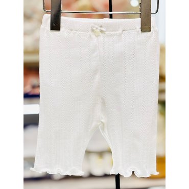 압소바 [압소바 뱀때 임신출산선물] 쁘띠 6부 레깅스 (A2324110) O/White,연핑크(25년여름상품)