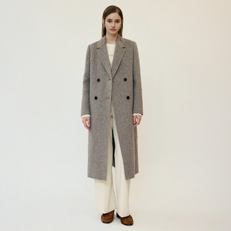 신세계라이브쇼핑 나이스클랍 베이직핏 더블버튼 롱 기장 핸드메이드 코트 A254MWC955