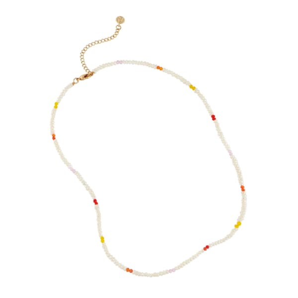 COLOR MIX BEADS NECKLACE NZ1037
