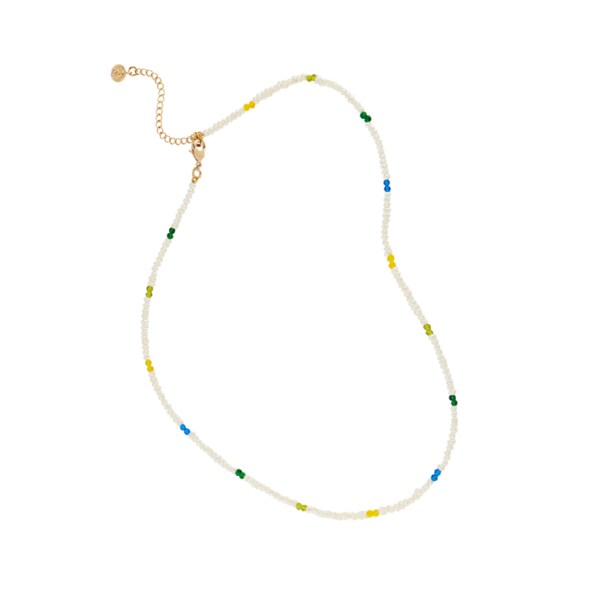 COLOR MIX BEADS NECKLACE NZ1037