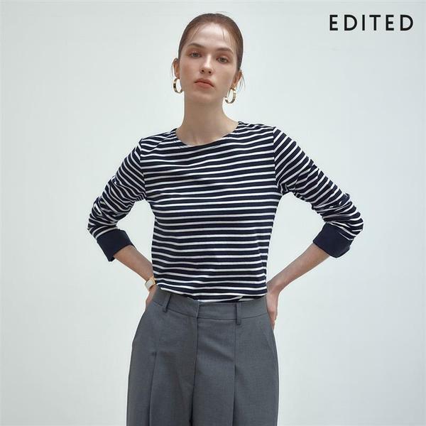 [26SS 최신상] 에디티드  스트라이프 커프스 티셔츠 3종