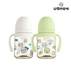 유비맘 PPSU 한정판 물만난 몽이 빨대컵 200ml 1+1