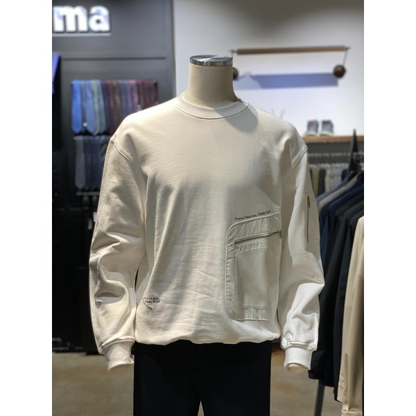 [시흥점] S/S 네트 포켓 화이트 맨투맨 (RPAMTT06A)