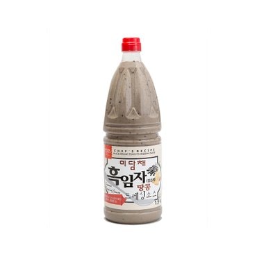  미담채 흑임자(검은깨) 땅콩 드레싱 소스 1.9kg x4개